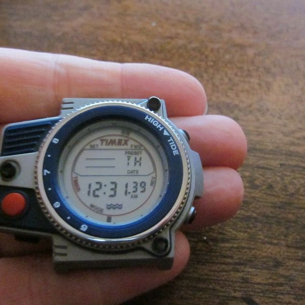 Vintage Rare Timex High Tide International Flag Code LCD Watch Working No  Strap | WatchCharts