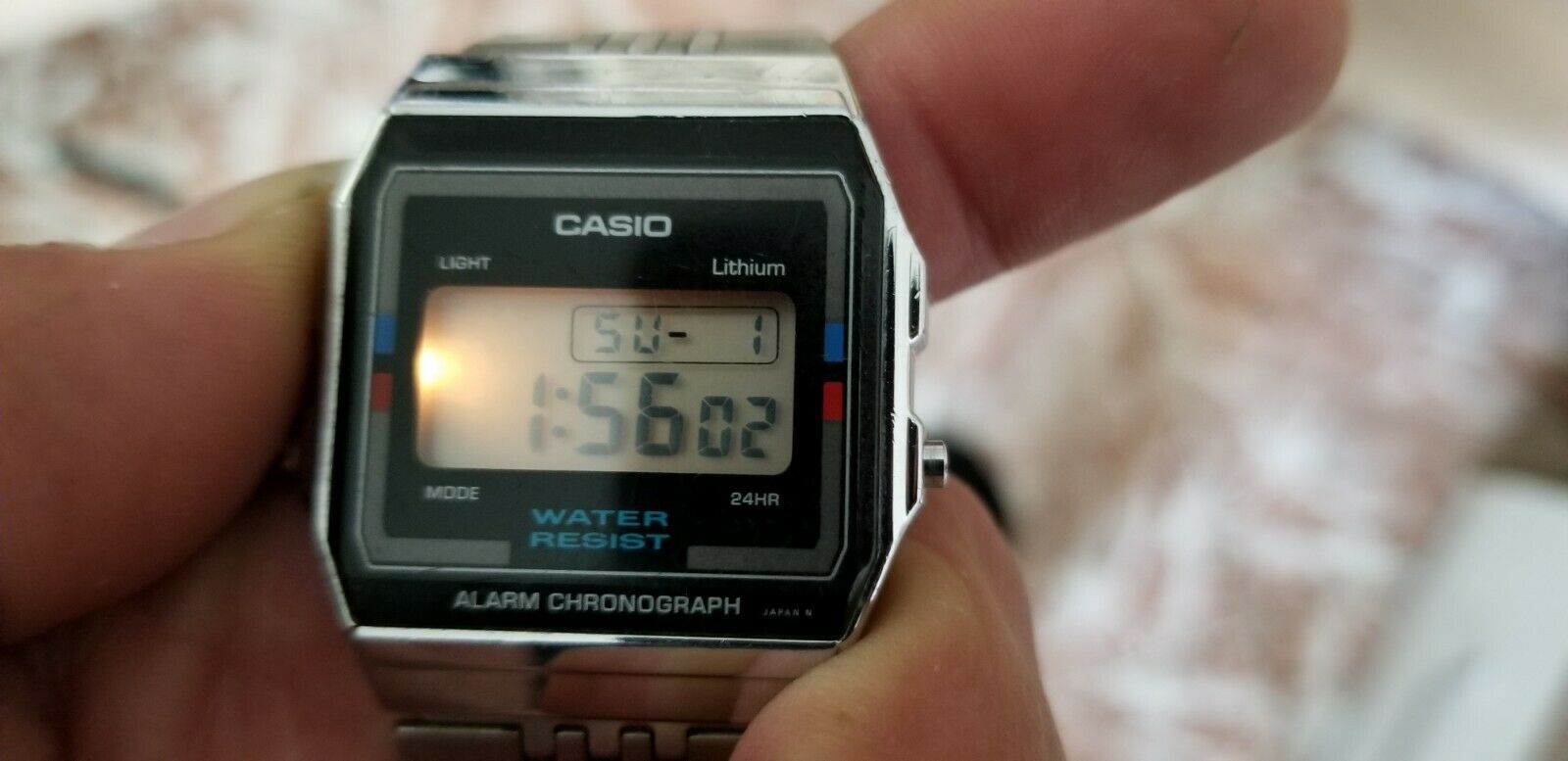 Casio A156W Module 596 Very Rare Authentic Vintage Digital Japan 