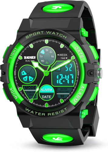 Zee Sports Watch Multifunctional Time, Date, Alarm, Stop Watch,12/24H,CHI,SPL  Digital Black Dial