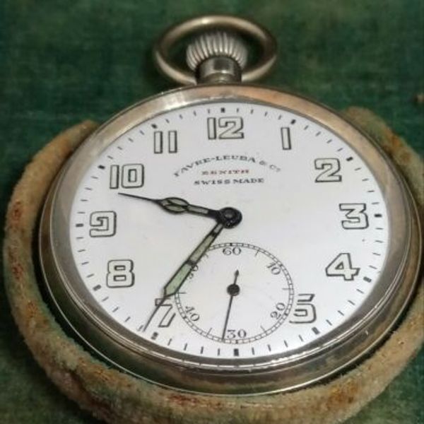 Favre leuba Zenith mens Pocket watch WatchCharts Marketplace