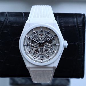 Discontinued ZENITH Defy Classic Skeleton 49.9002.670/01R792 White Ceramic