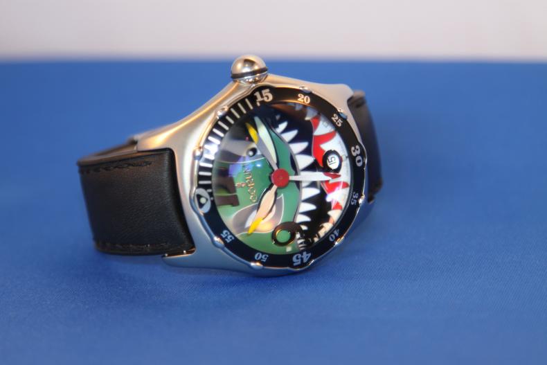 FS Corum Bubble Dive Bomber Shark Dial 2004 Limited Edition Near