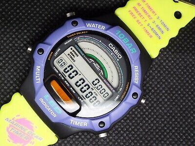 Rare CASIO Vintage Digital Watch 1046 MRT-100 MARINE GEAR TIMER