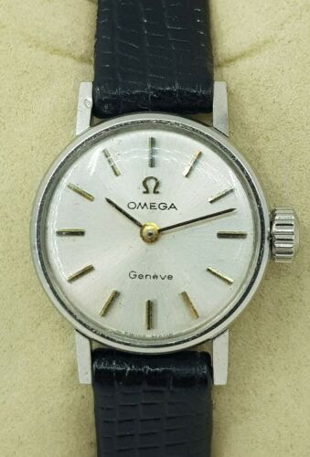 Omega Geneve Ladies Cocktail Stainless Steel Swiss Watch Cal 620