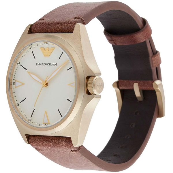 Emporio Armani Nicola Quartz Beige Dial Men's Watch AR11331 SHIPS TODAY ...