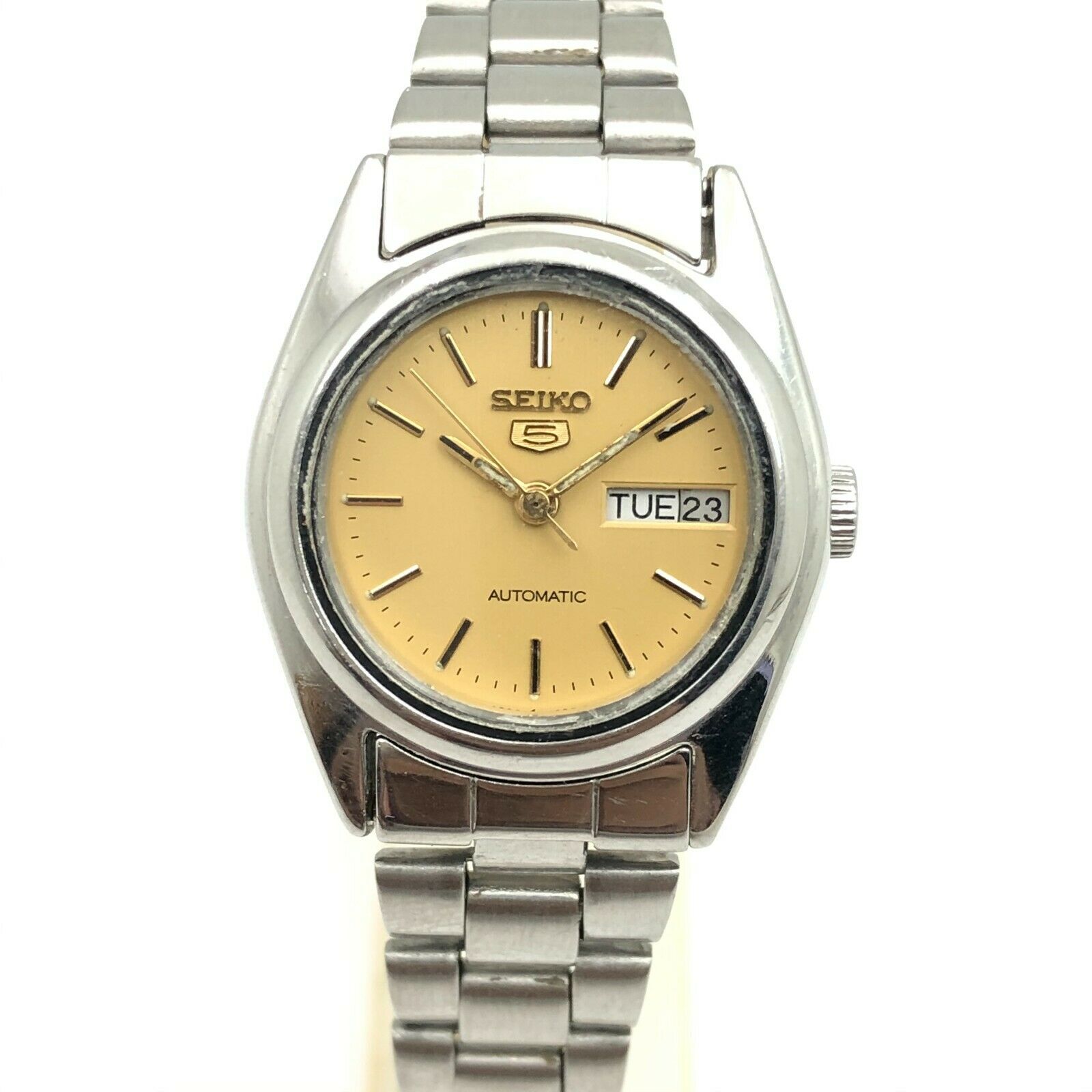 Vintage Women's Seiko 5 4207-0010 D/D 24mm Automatic Japan Wrist Watch  B2342 | WatchCharts