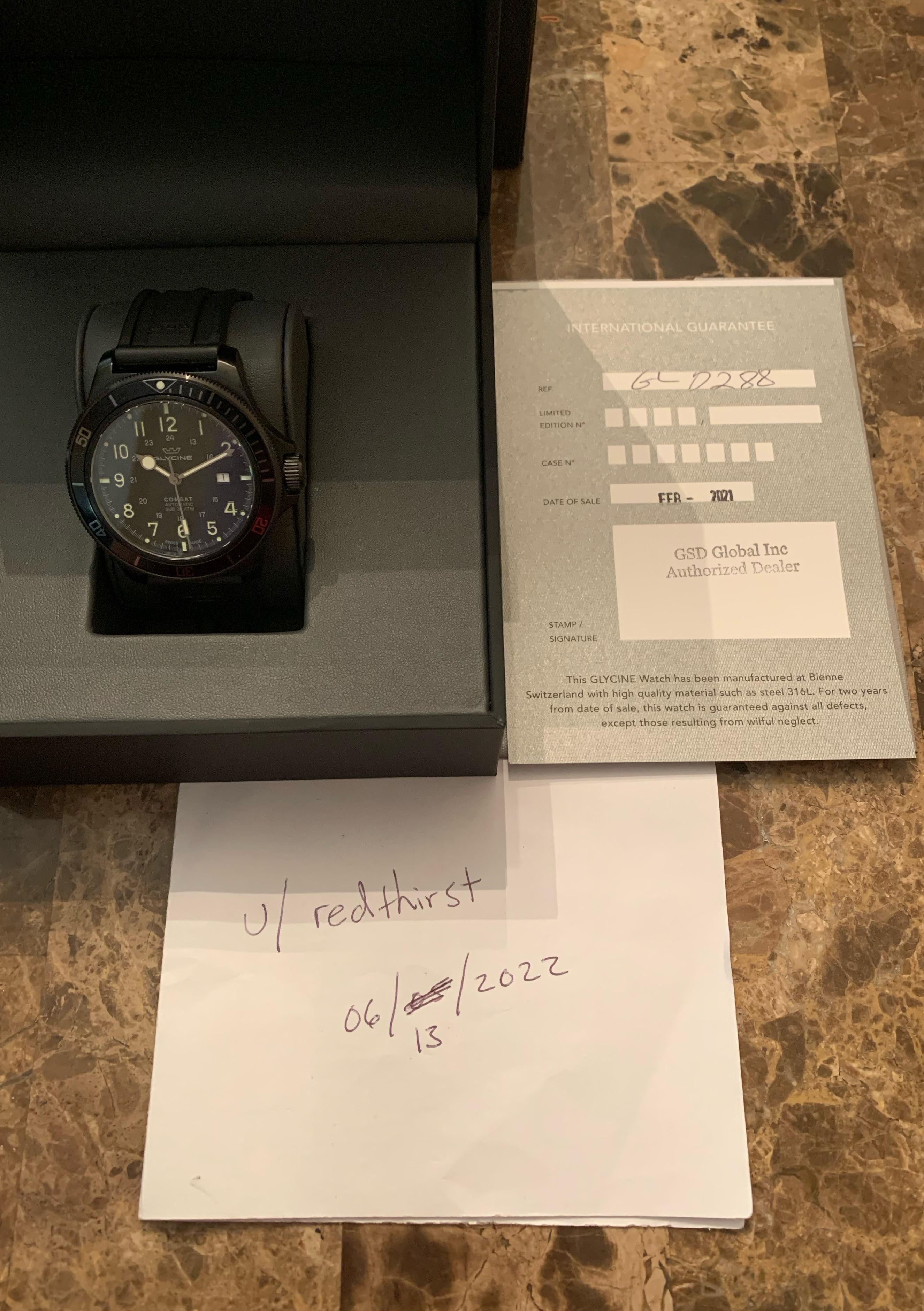 WTS Glycine Combat Sub 46 GL0288 WatchCharts