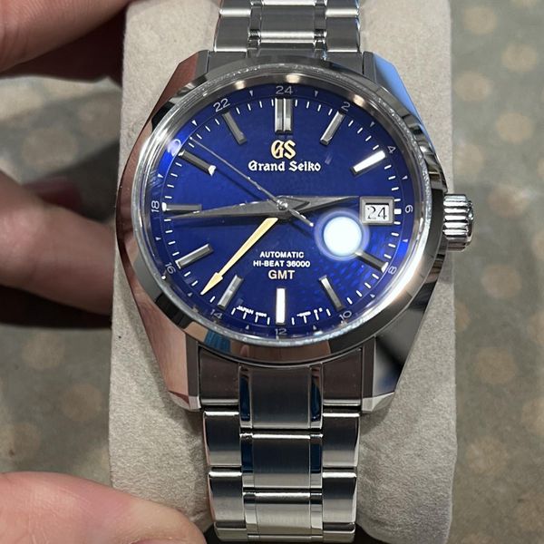 Wts Grand Seiko Sbgj261 Blue Peacock Gmt Full Kit 4 Year Warranty Left Lnib Sized And Worn 1794