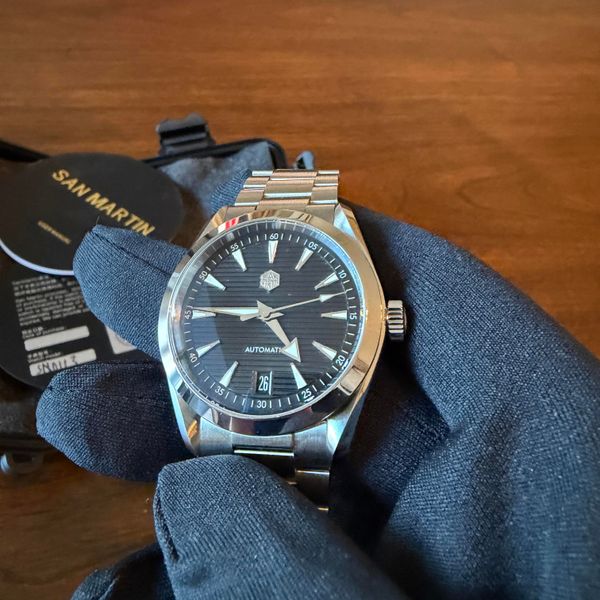 [WTS] San Martin Aqua Terra Homage (Ref. SN0113-W) - 38mm, Black Dial ...