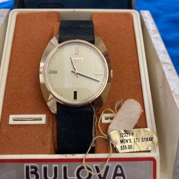 NEW NOS Vintage 1970s BULOVA N3 Men's 17j Watch + BOX + TAG MINTY ...