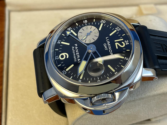 FS Panerai PAM88 GMT 44 mm Boxes and Papers. Steel Fully Serviced