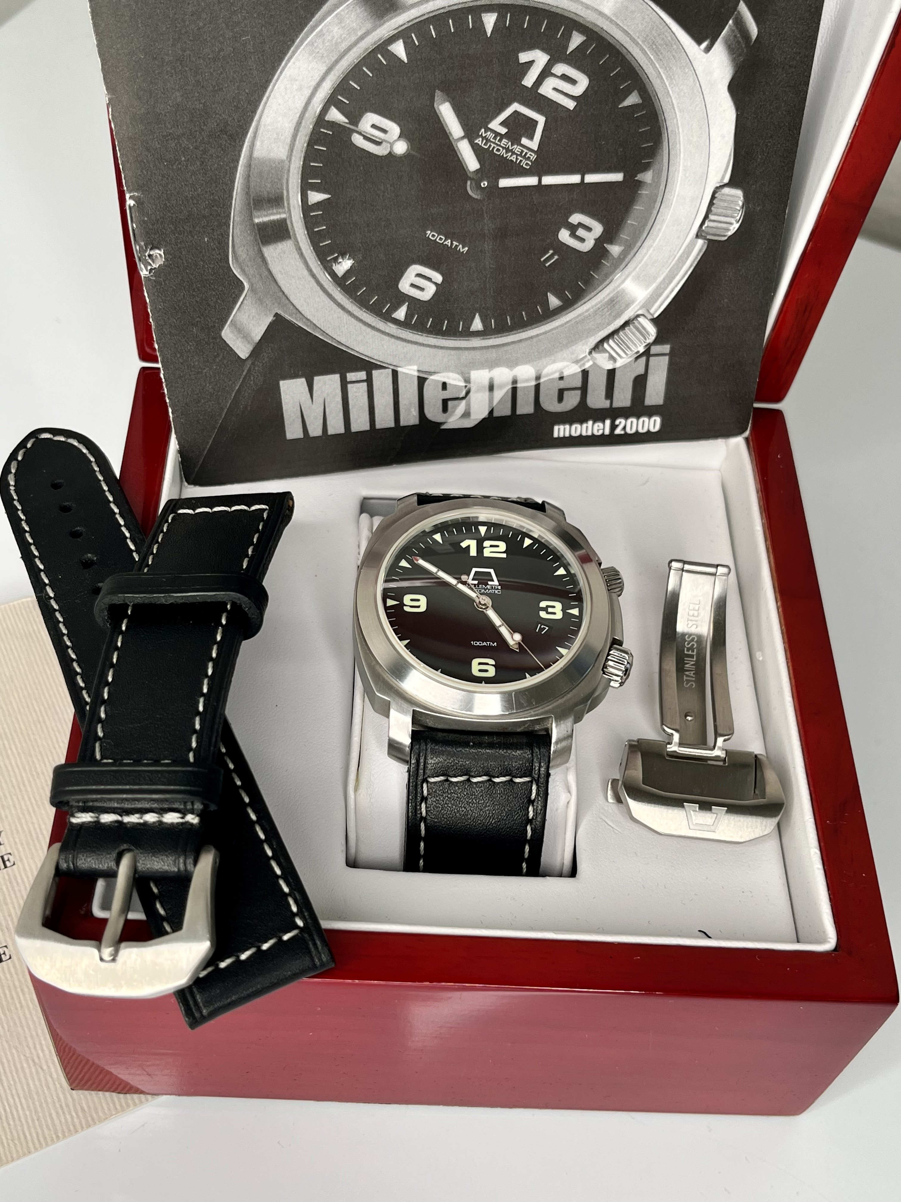 1 550 USD WTS Anonimo Millemetri 2000 1000m w extra stap and