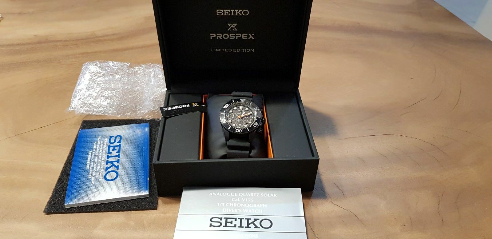 SEIKO PROSPEX SSC673P1 Watch SOLAR Chronograph Limited DIVERS 200m