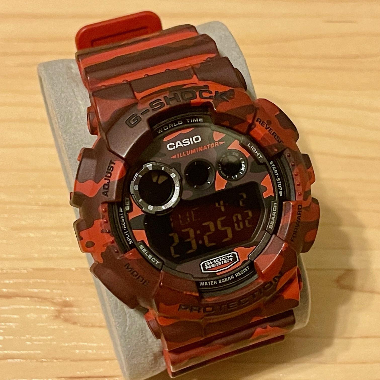 WTS] Casio G-Shock GD-120CM-4 Red & Black Camo Negative 