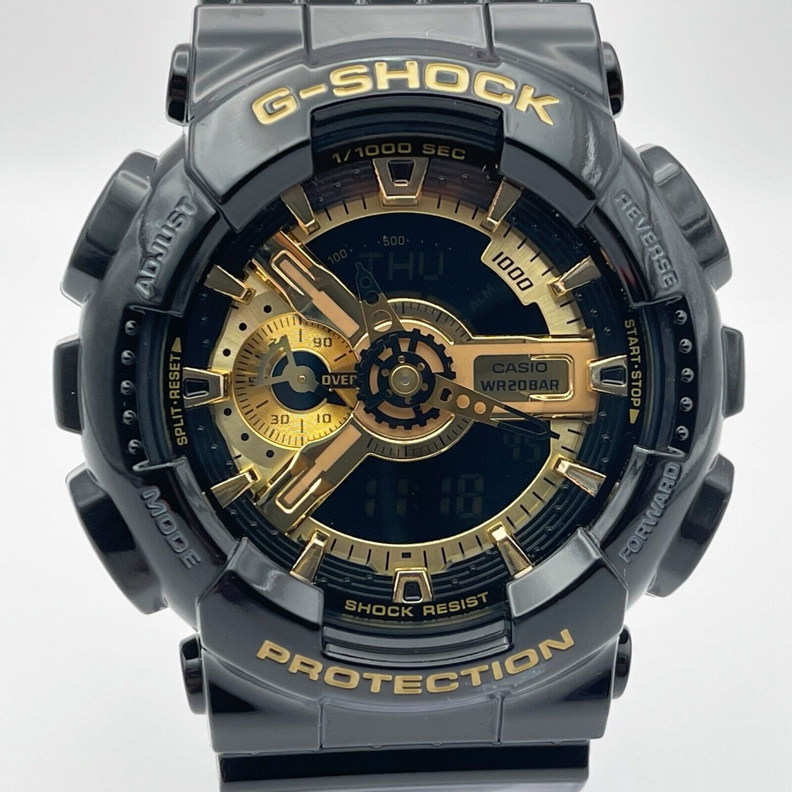 Near Mint CASIO G-SHOCK Black × Gold GA-110GB-1AJF analog digital