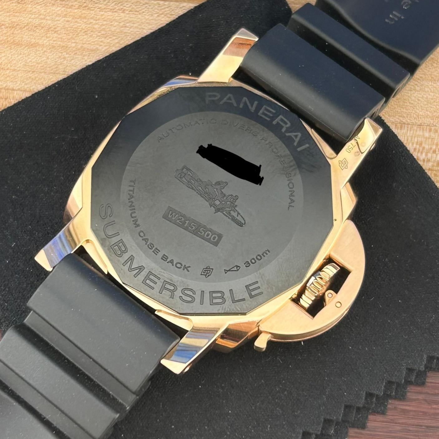 WTS Panerai PAM01164 Submersible Goldtech Automatic 42mm 18k Rose