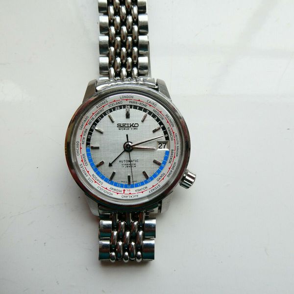 Vintage Seiko World time automatic watch. 1964 Tokyo olympics 6217 7000
