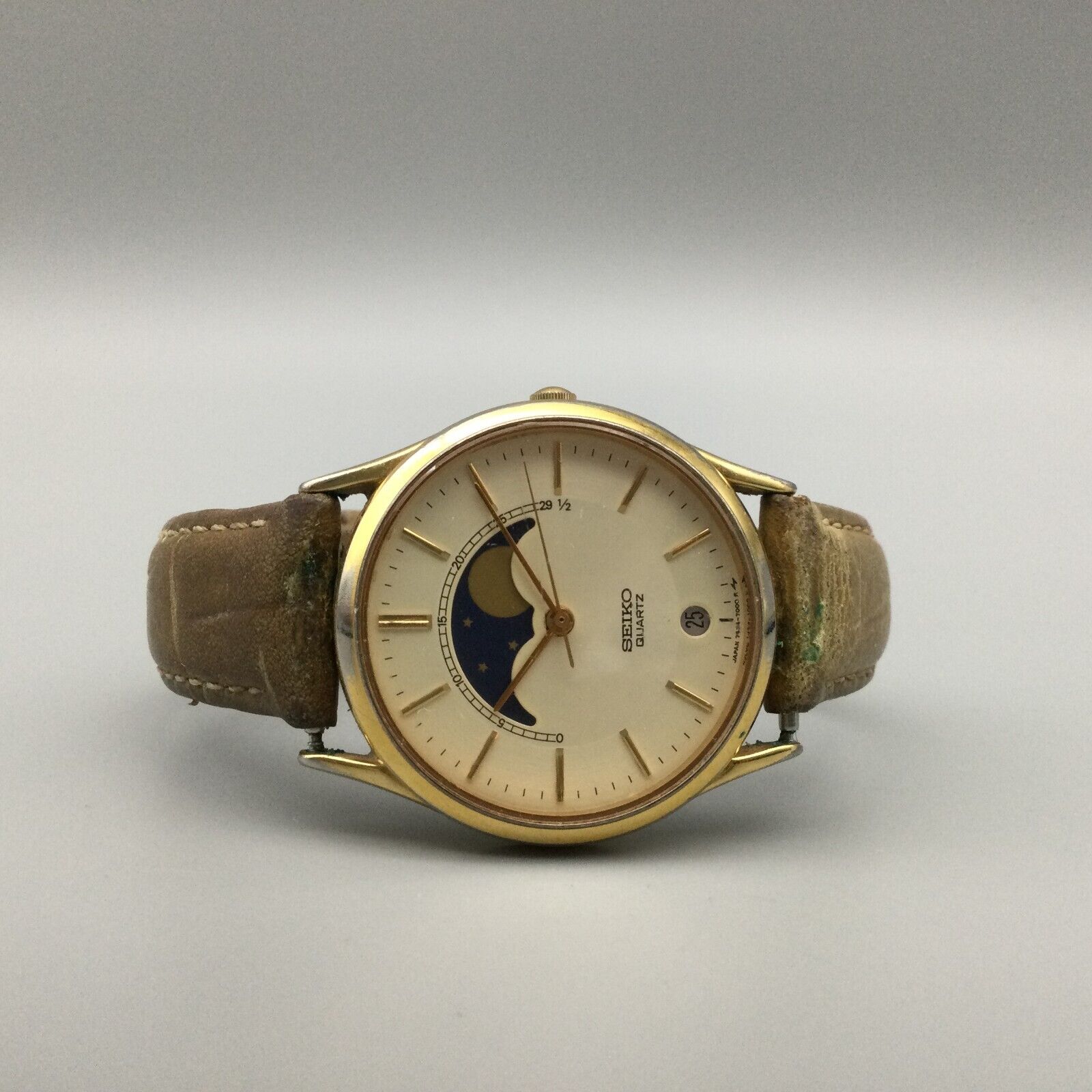 SEIKO 7434-7001 ムーンフェイズ Seiko Moonphase 7434-7008 - YouTube