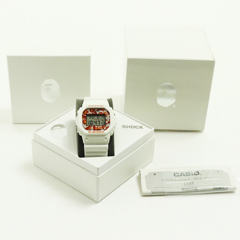 CASIO Casio G-SHOCK watch DW5600VT A BATHING APE collaboration
