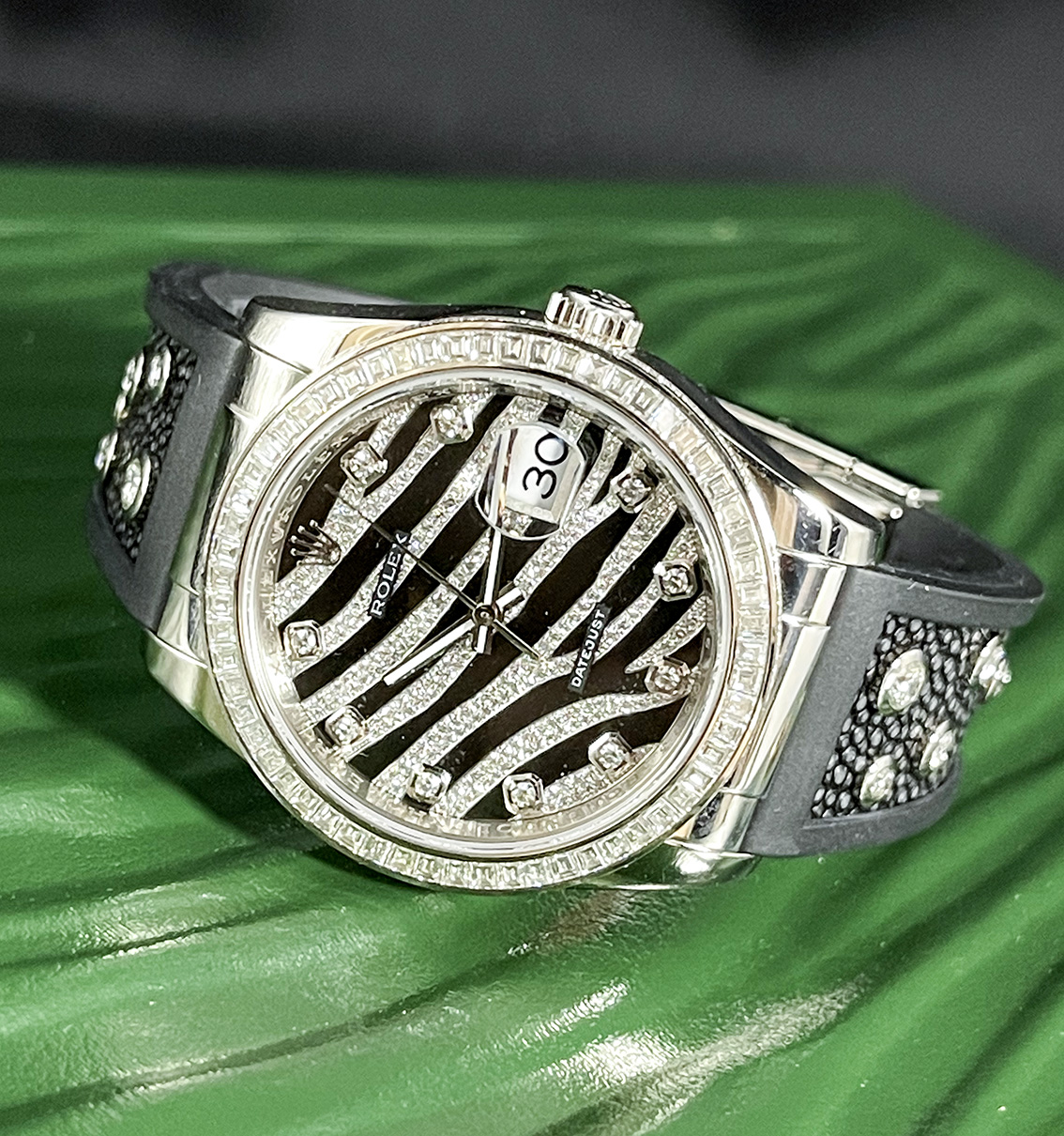 あっさー ロレックス デイトジャスト 116189 ダイヤモンド メンズ 時計 【中古