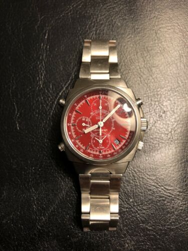 Seiko 7T32-9000 Red Face Chronograph Alarm | WatchCharts