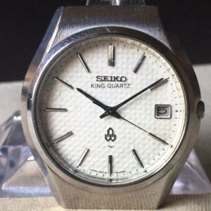 Vintage SEIKO Quartz Watch/ KING QUARTZ 5855-8000 SS 1977