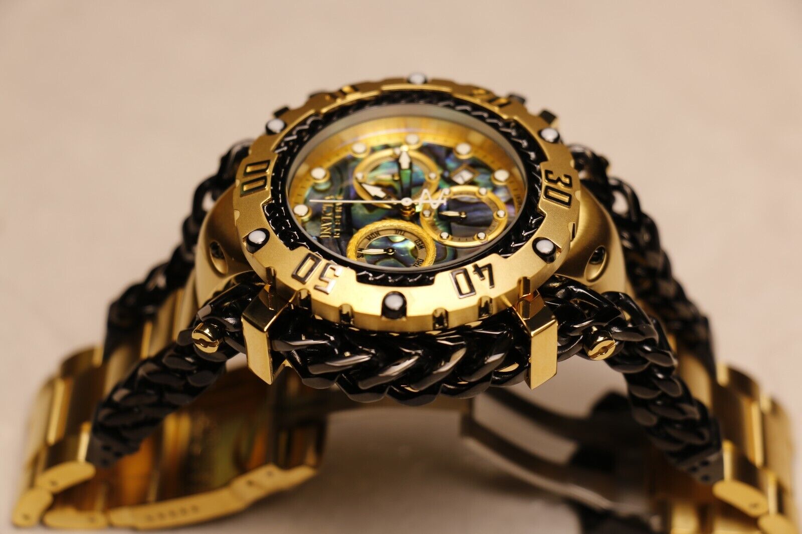 Invicta Gladiator Men s Watch 58mm Gold Black 42092 WatchCharts Marketplace