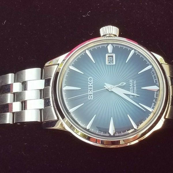 Seiko PRESAGE Automatic Blue Gradation Cocktail Time "Blue Moon" SRPB41J1 WatchCharts Marketplace