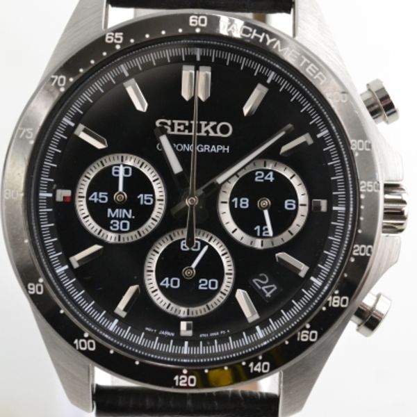 [Used] SEIKO Seiko Spirit Chronograph 8T63-00D0 Black Black 02r8849 ...