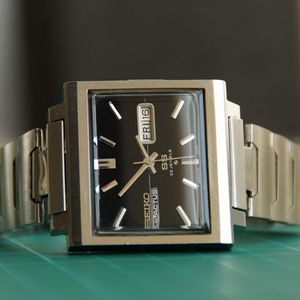Seiko 5 Actus SS 23 Jewels 6106 5440 square watch | WatchCharts