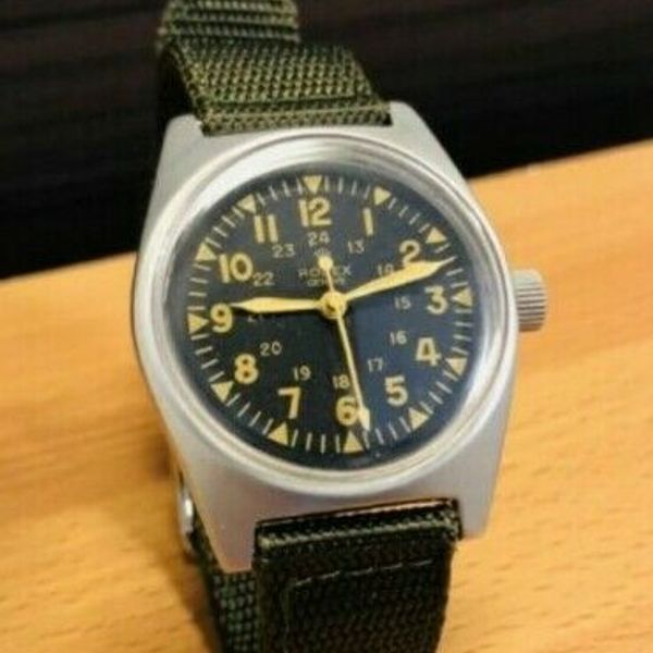 ROLEX Military Vietnam War Watch excellent condition hand-winding 17 ...