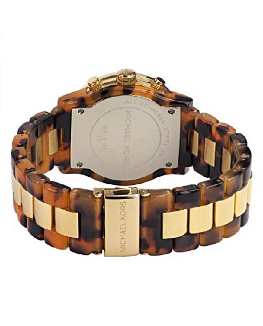 Michael kors watch hot sale tortoise shell