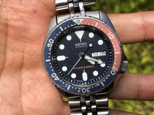 Vintage SEIKO Faded Pepsi Bezel 7S26 0029 Mens Dive Diver Automatic Watch |  WatchCharts