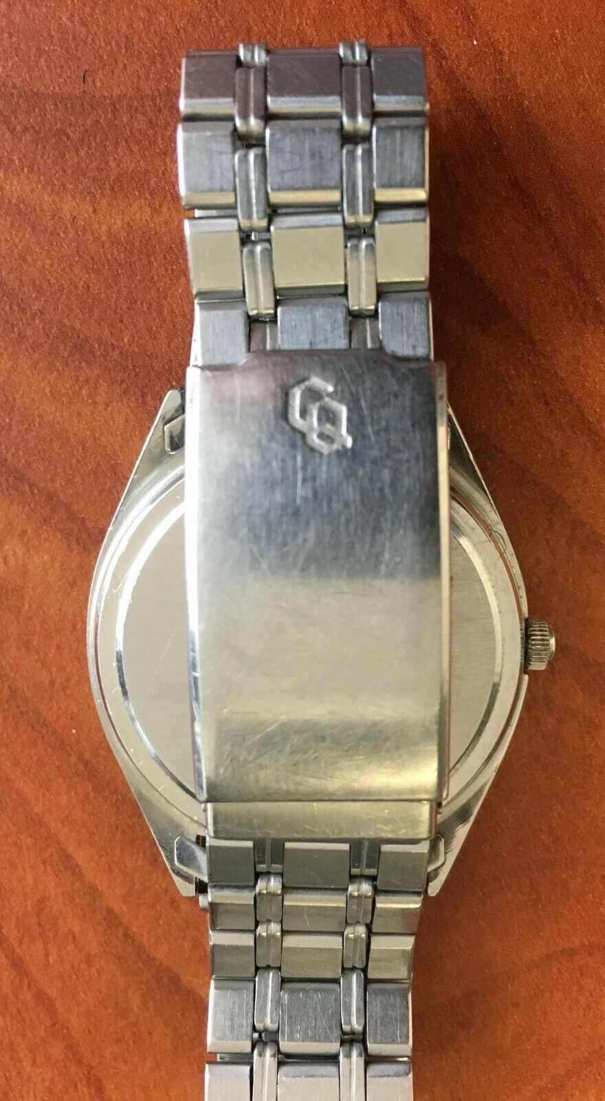 Vintage Citizen 44-2658 Crystron CQ Day/Date Stainless Steel