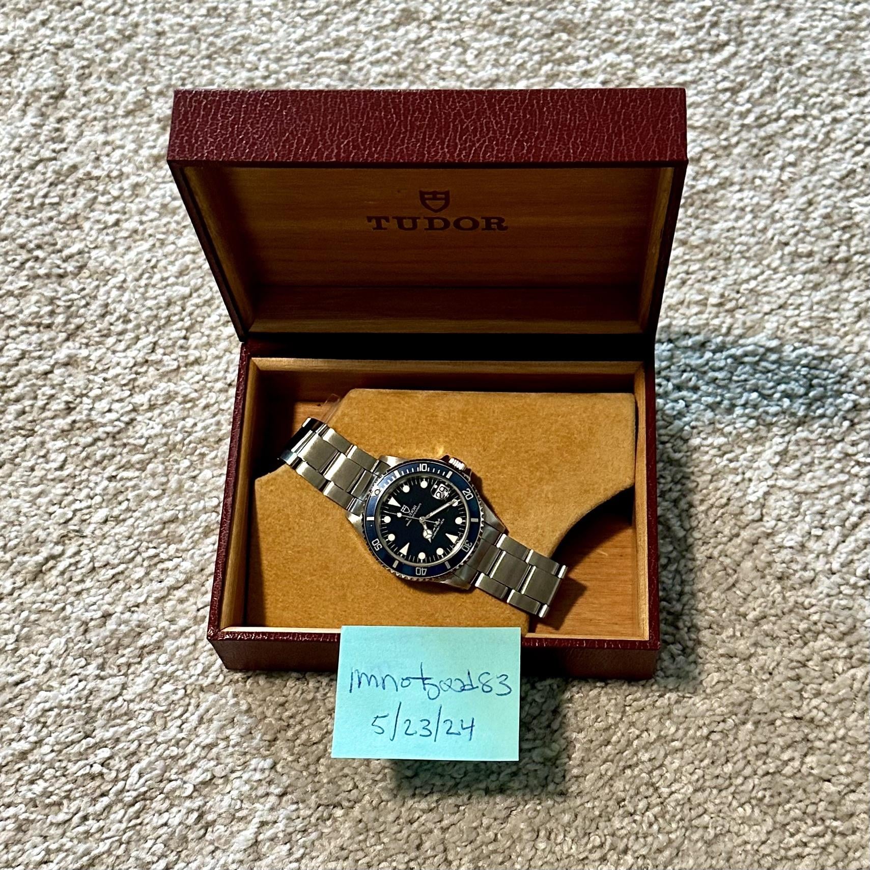 WTS] Tudor Submariner 36mm 75090 Blue w/Box & Hangtag