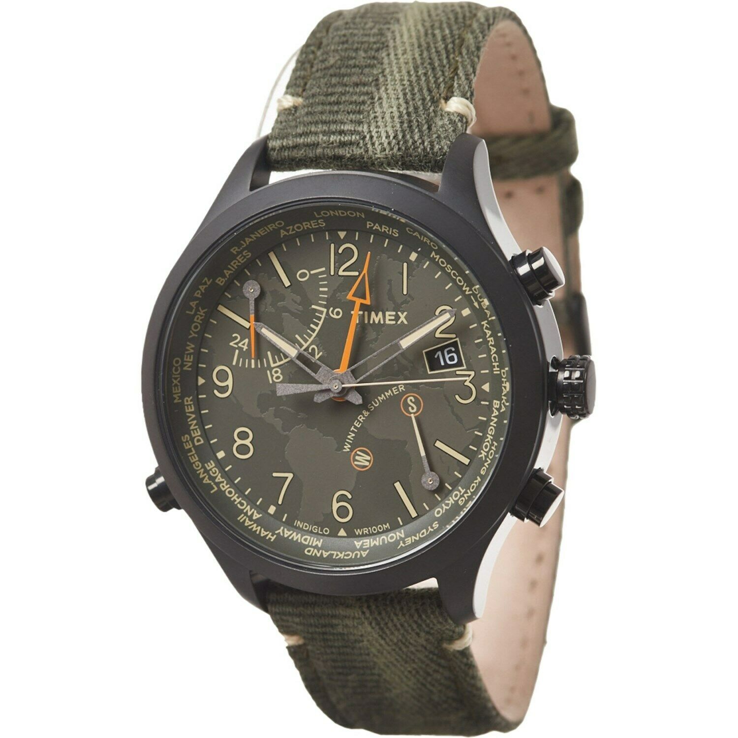 timex waterbury world time