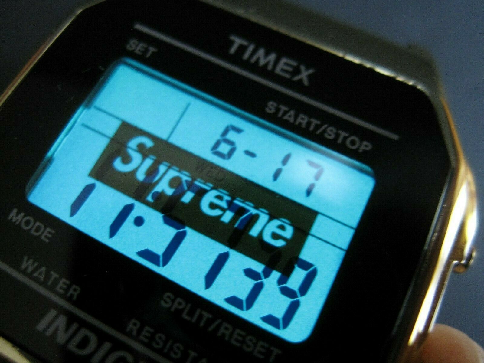 SUPREME x TIMEX Digital Watch Gold NEW in box | WatchCharts