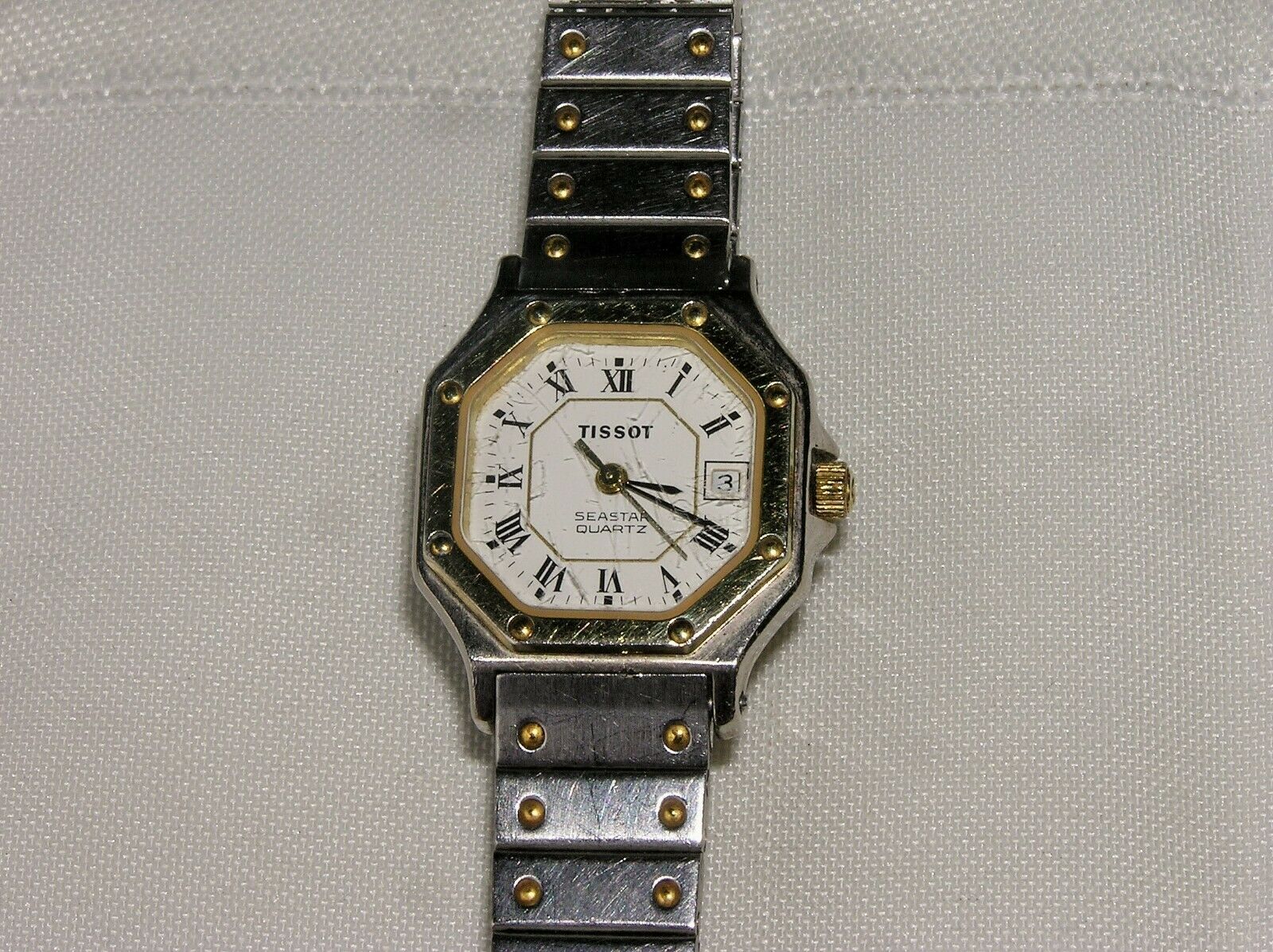 VINTAGE LADIES TISSOT SEASTAR OCTAGONAL CASE ETA 7 J SWISS