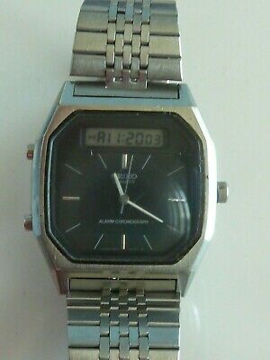 Vintage Seiko H556 500A Digi Ana Alarm Chronograph Digital Watch