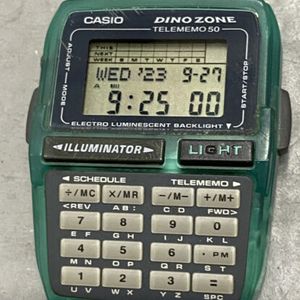 CASIO　カシオ　DINO ZONE TELEMEMO 50 デジタル時計 Rare Custom CASIO DBC-30 (1253) Dino Zone Telememo 50 - New