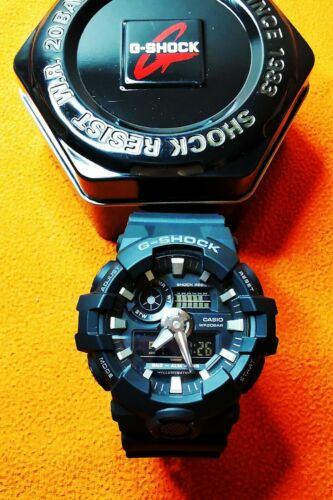 Casio G Shock Time Black GA 700 5522 20BER Alarm Chronograph Watch