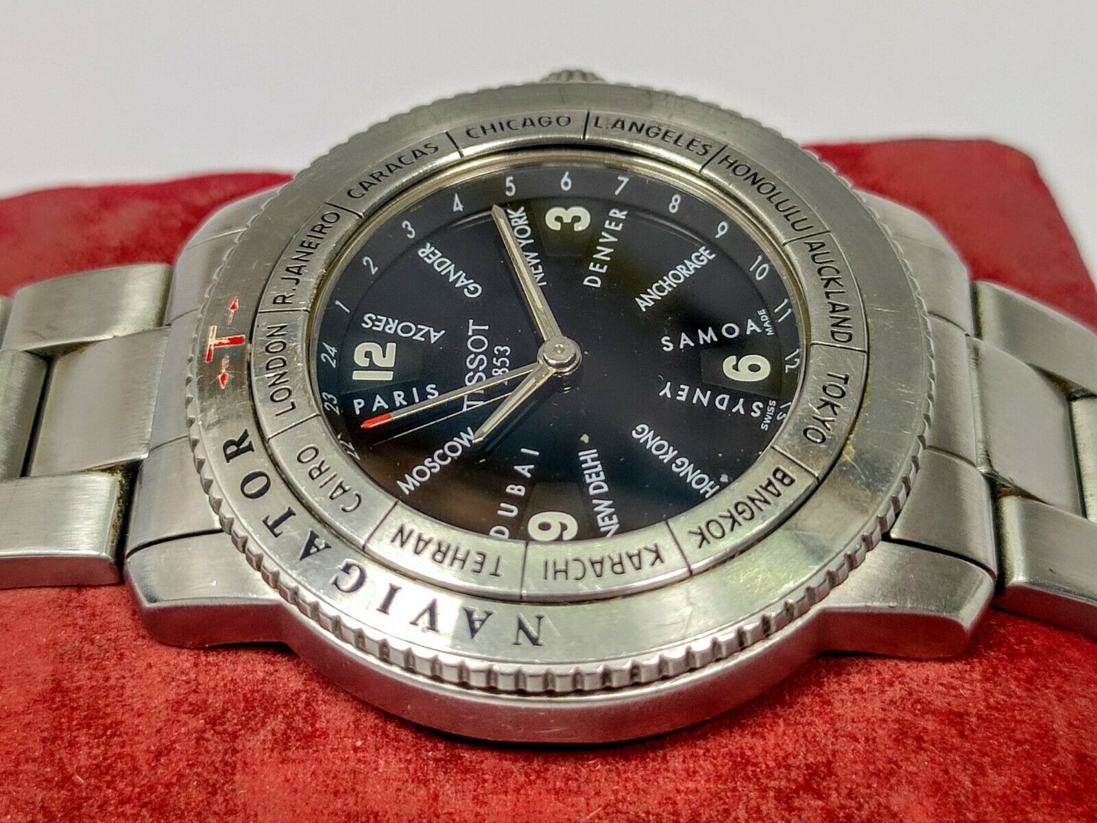 TISSOT NAVIGATOR N250 WORLD TIME GMT WATCH (Non-working Watch for 