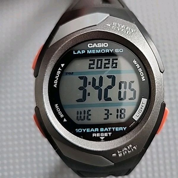 Men's Casio Lap Memory 60 STR-300S Alarm Chrono Watch! New Battery ...