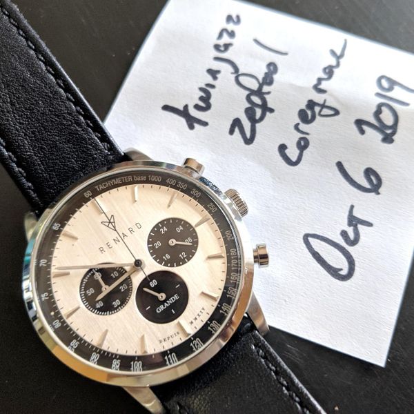 [WTS] Bodacious Silver/Black Panda Renard Grande Chronograph - $175 ...