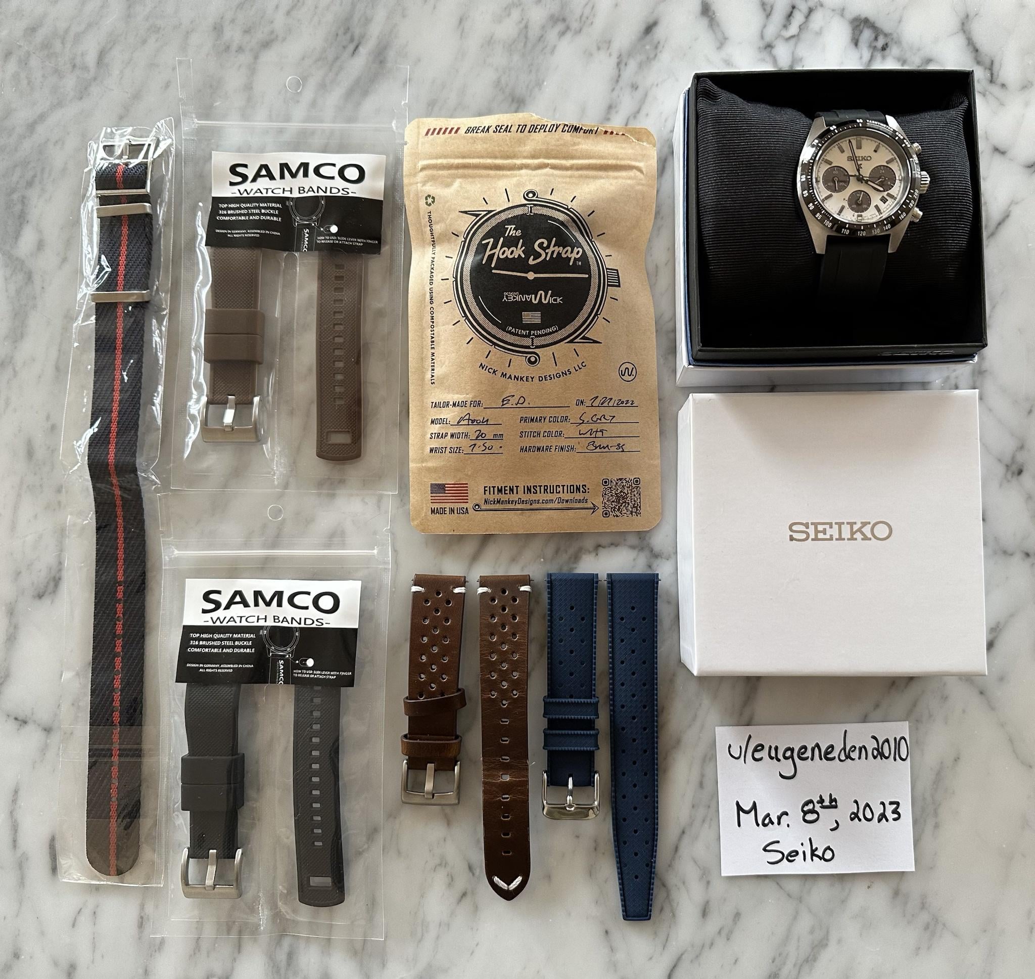 WTS] Seiko Speedtimer SSC813 Panda Chronograph with Nick Mankey