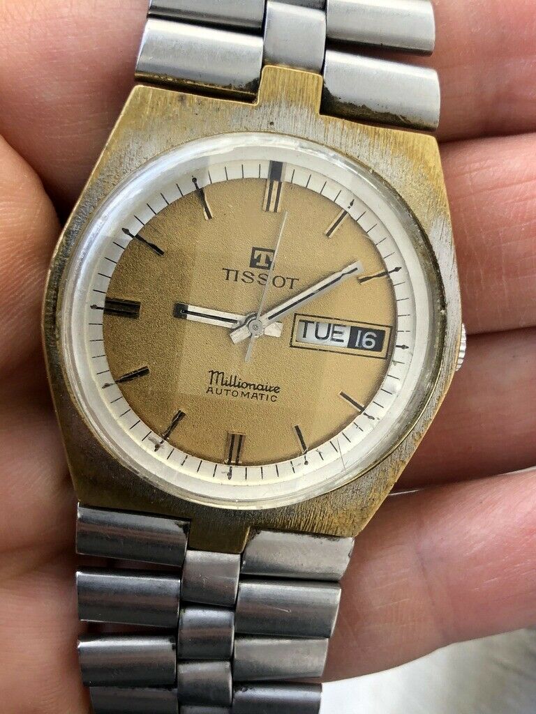 TISSOT Millionaire Automatic ETA 2836 Original Gold Dial Original