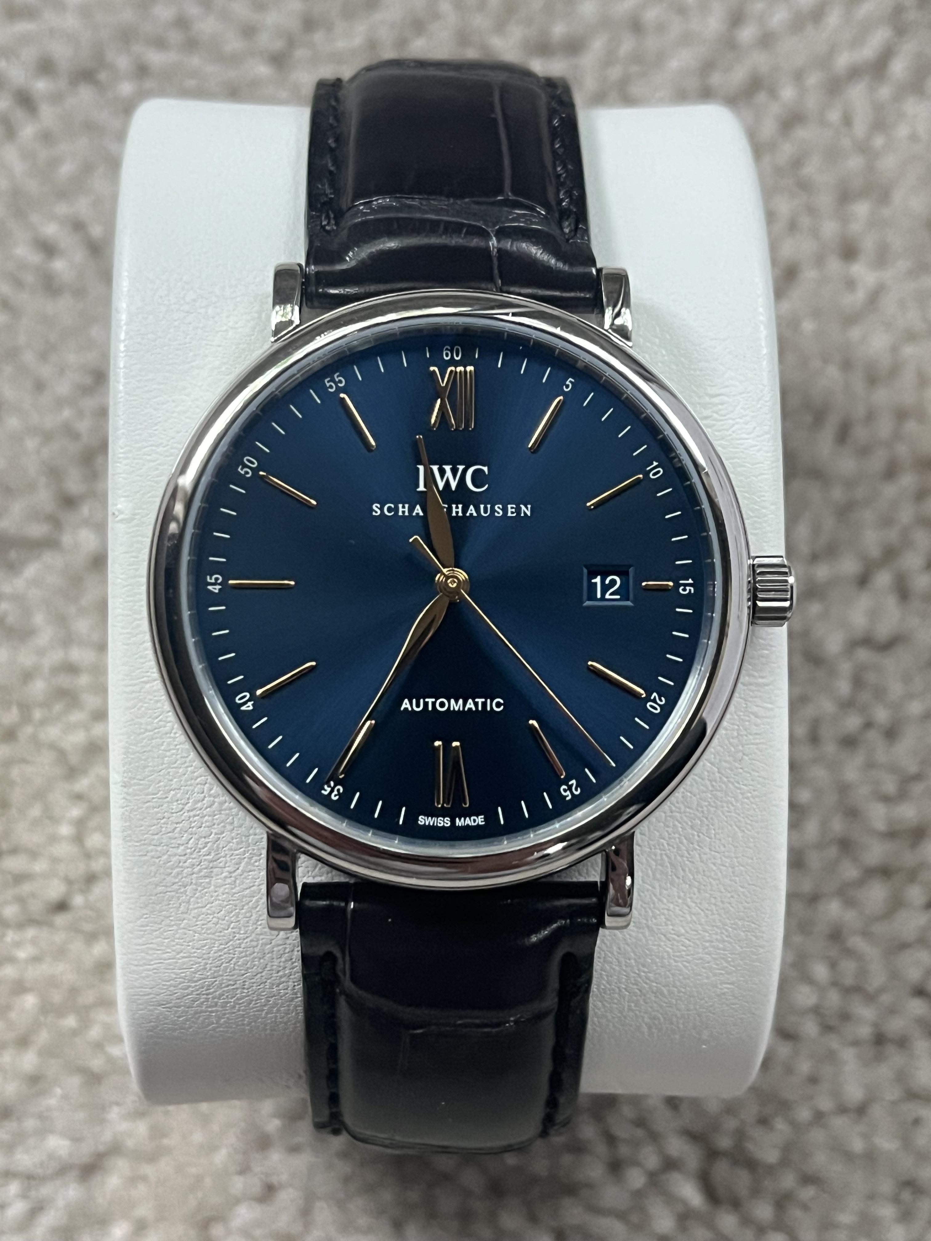 Iwc on sale portofino blue