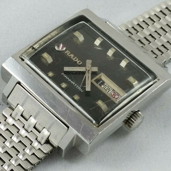 rado-manhattan-day-date-swiss-steel-watch-vintage-70-s-tank-square-with
