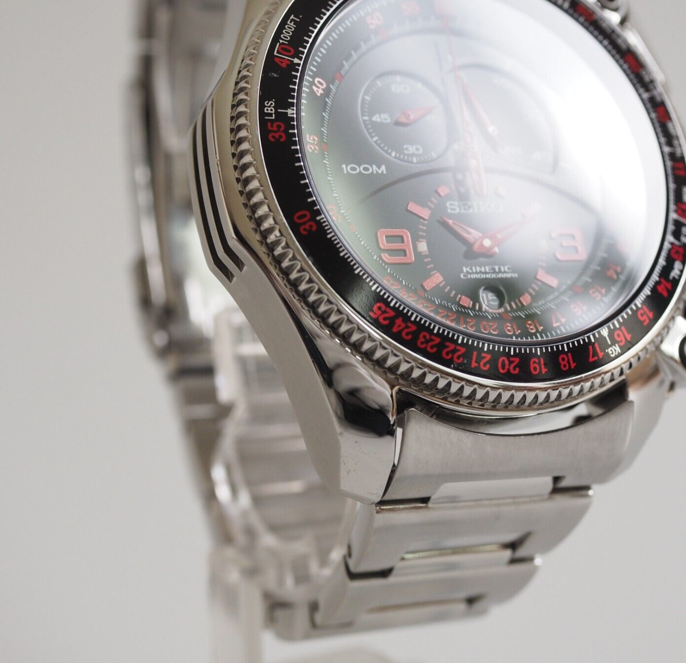 SEIKO KINETIC SNL067 7L22-0AZ0 Chronograph Limited 750 Used Video