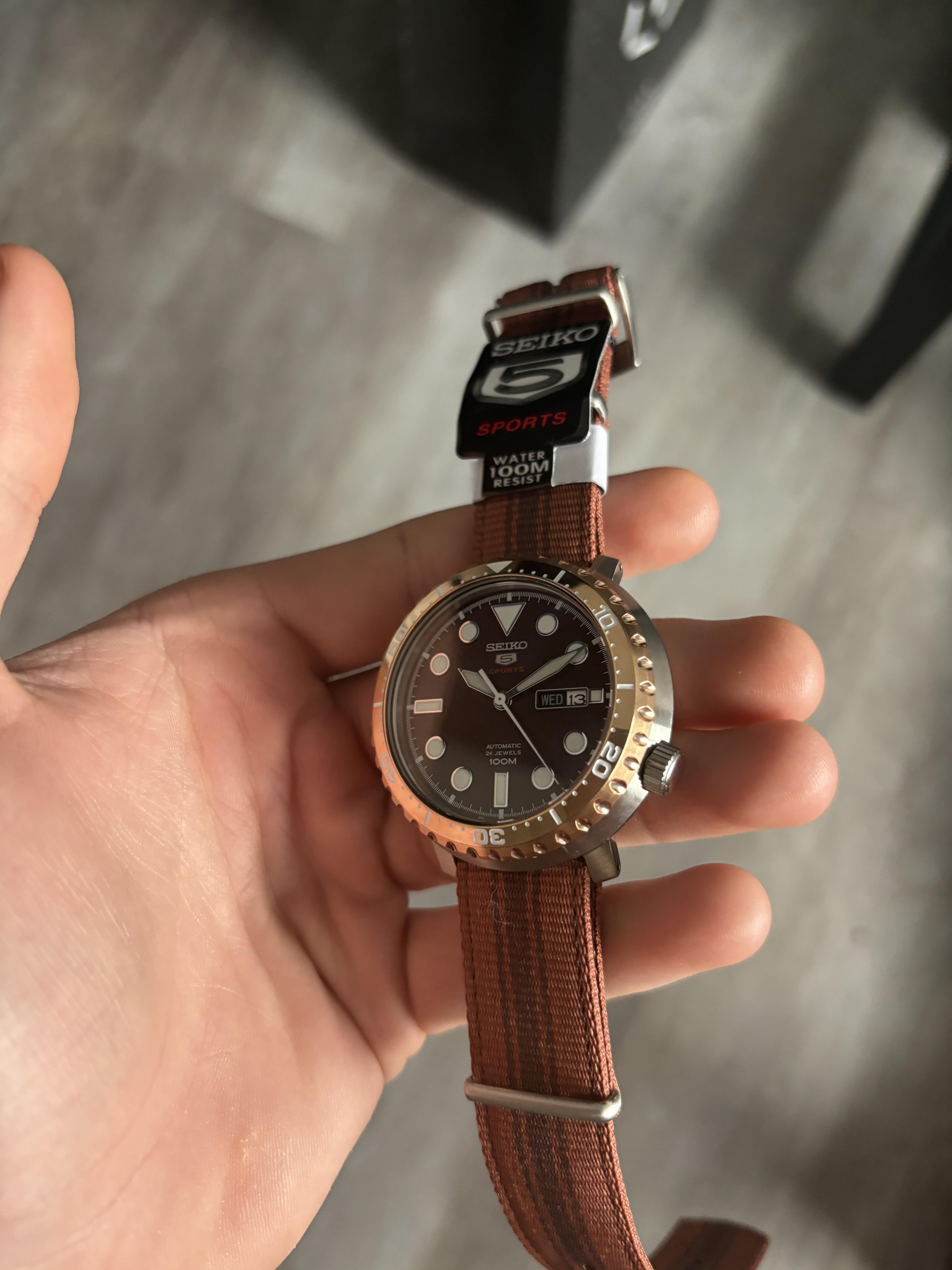 WTS Seiko Bottlecap SE SRPC68 Root Beer